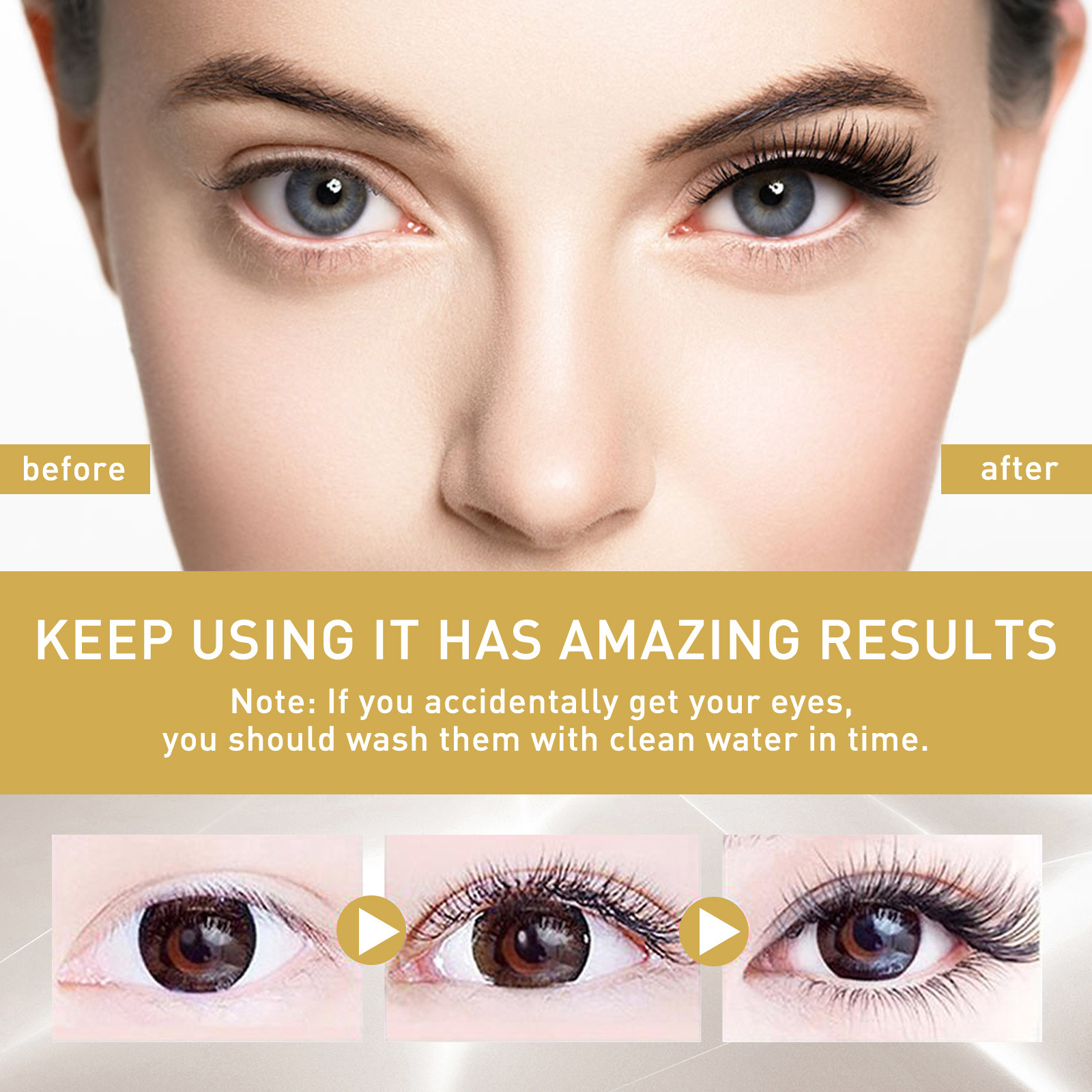 (3pcs) Mascara Eyelash Growth Serum Enhancer Moisturizing Beautiful Thick Long Black Curling No Irritating Natural Gentle Growth Enhancing Thickening Eyelash.