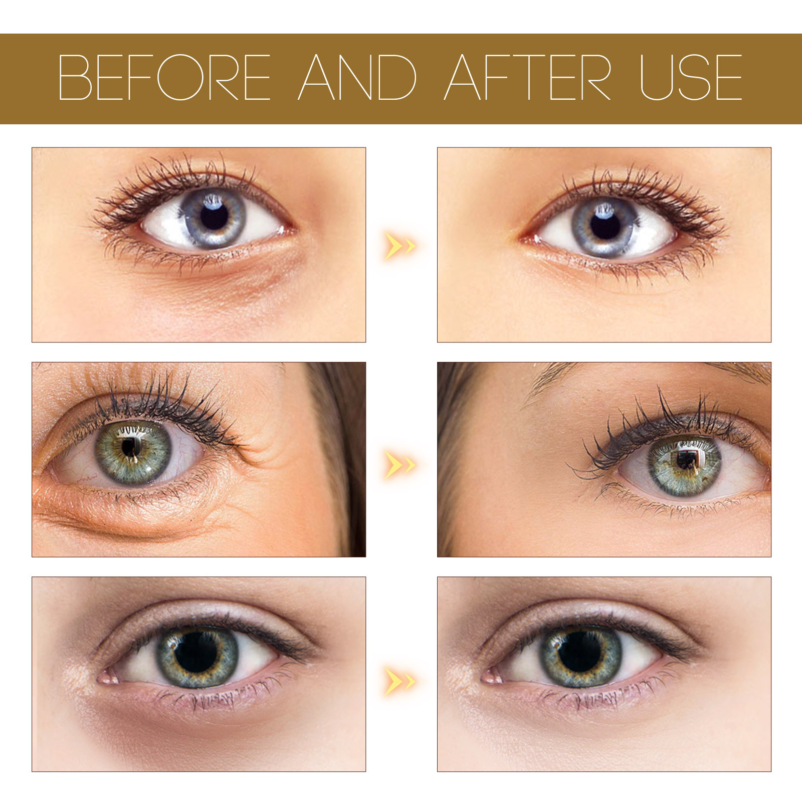 (1 PC) Anti Aging Eye Essence Deep Moisturizing Reduce Dark Circles Fine Lines Refines Pores Anti Puffiness Lightening Eyes Daily Massage Serum Eyes Care 30ml