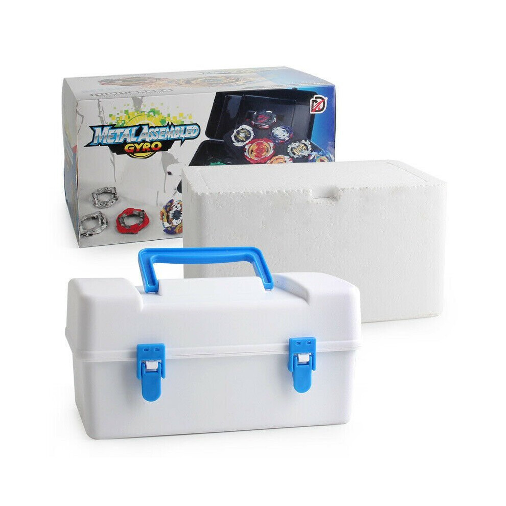 (Black) 12X Beyblade Burst Set Spinning with Launcher+Box Gift Pack