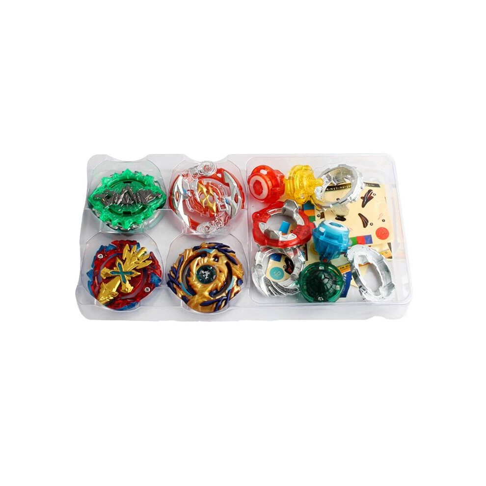 (Black) 12X Beyblade Burst Set Spinning with Launcher+Box Gift Pack