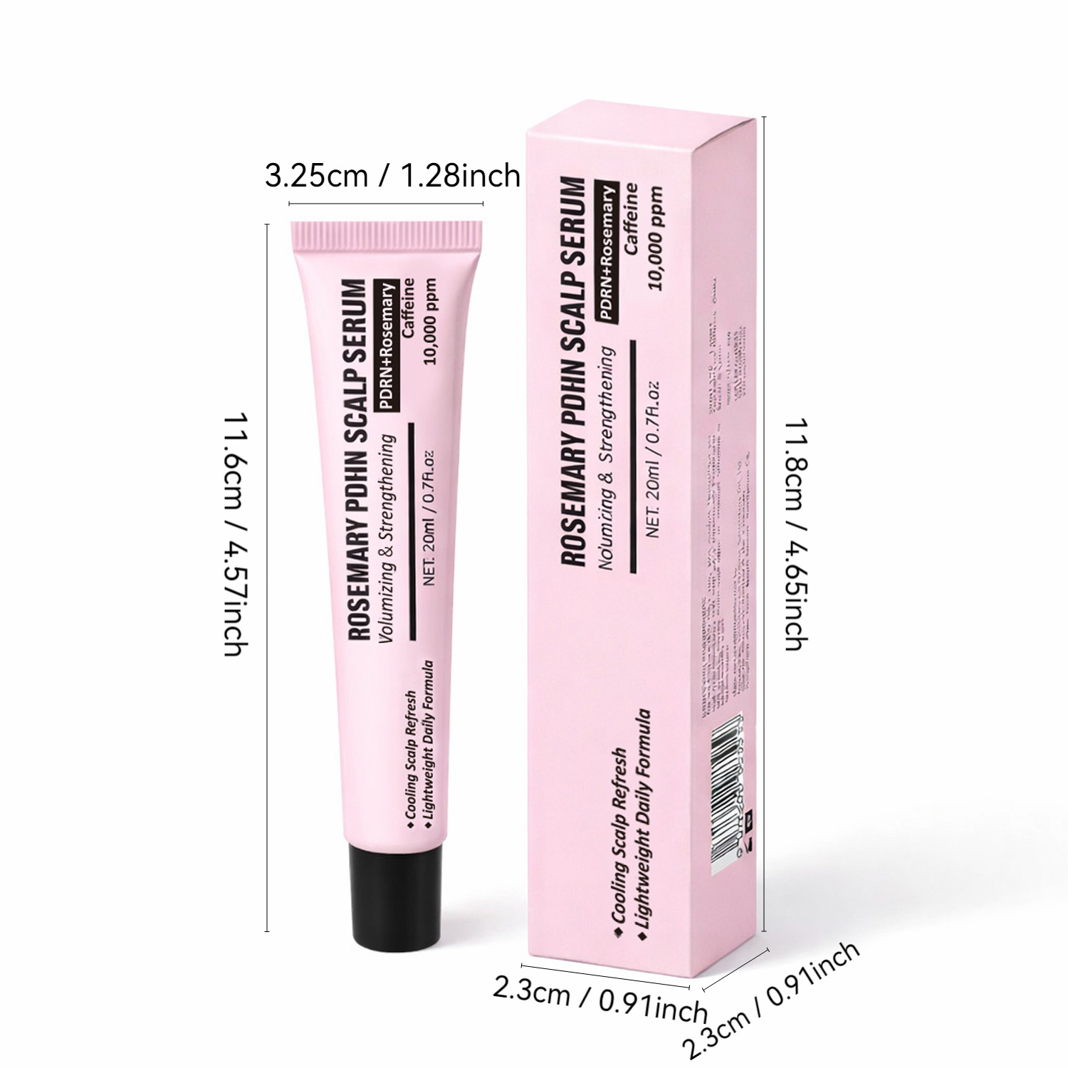 Rosemary PDRN Scalp Serum Nourishing Hair Root Strengthening Treatment for Daily Hair Care Natural 20ml