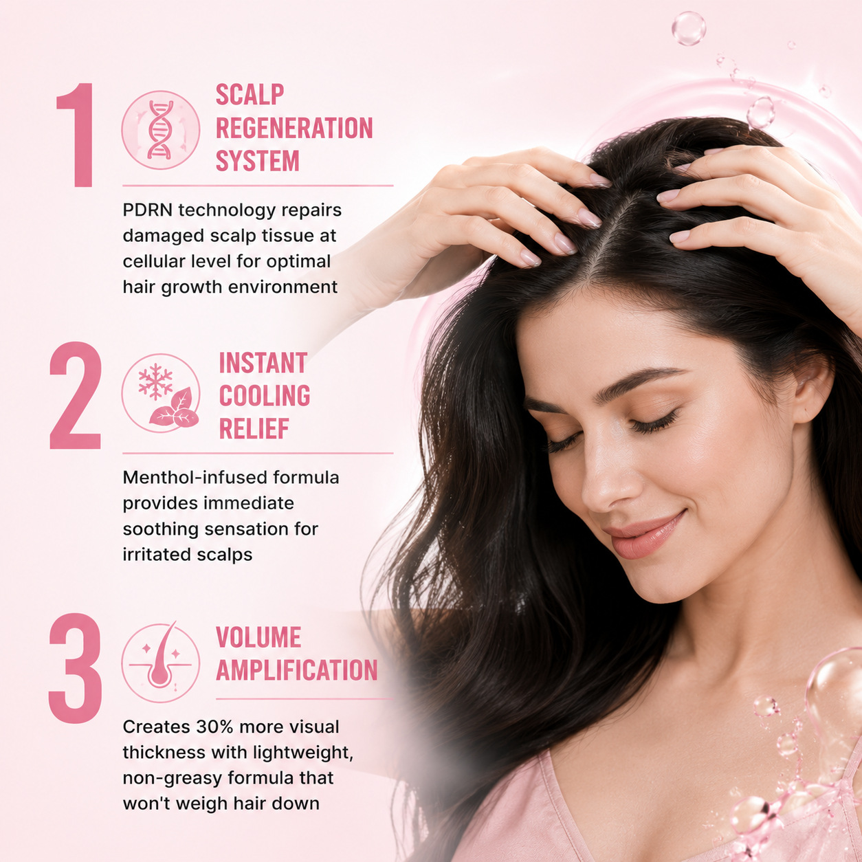 Rosemary PDRN Scalp Serum Nourishing Hair Root Strengthening Treatment for Daily Hair Care Natural 20ml