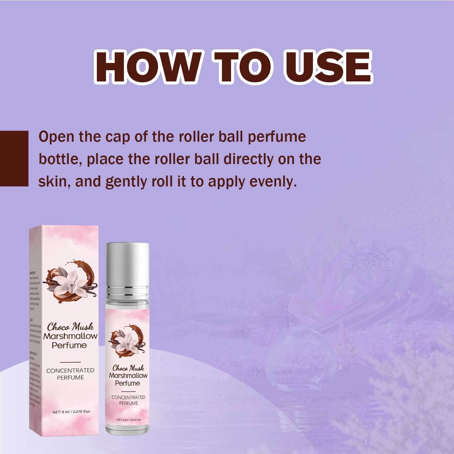 Chocolate Musk Marshmallow Perfume Long Lasting Sweet Gourmand Fragrance For Daily Wear And Romantic Occasions 8ml
