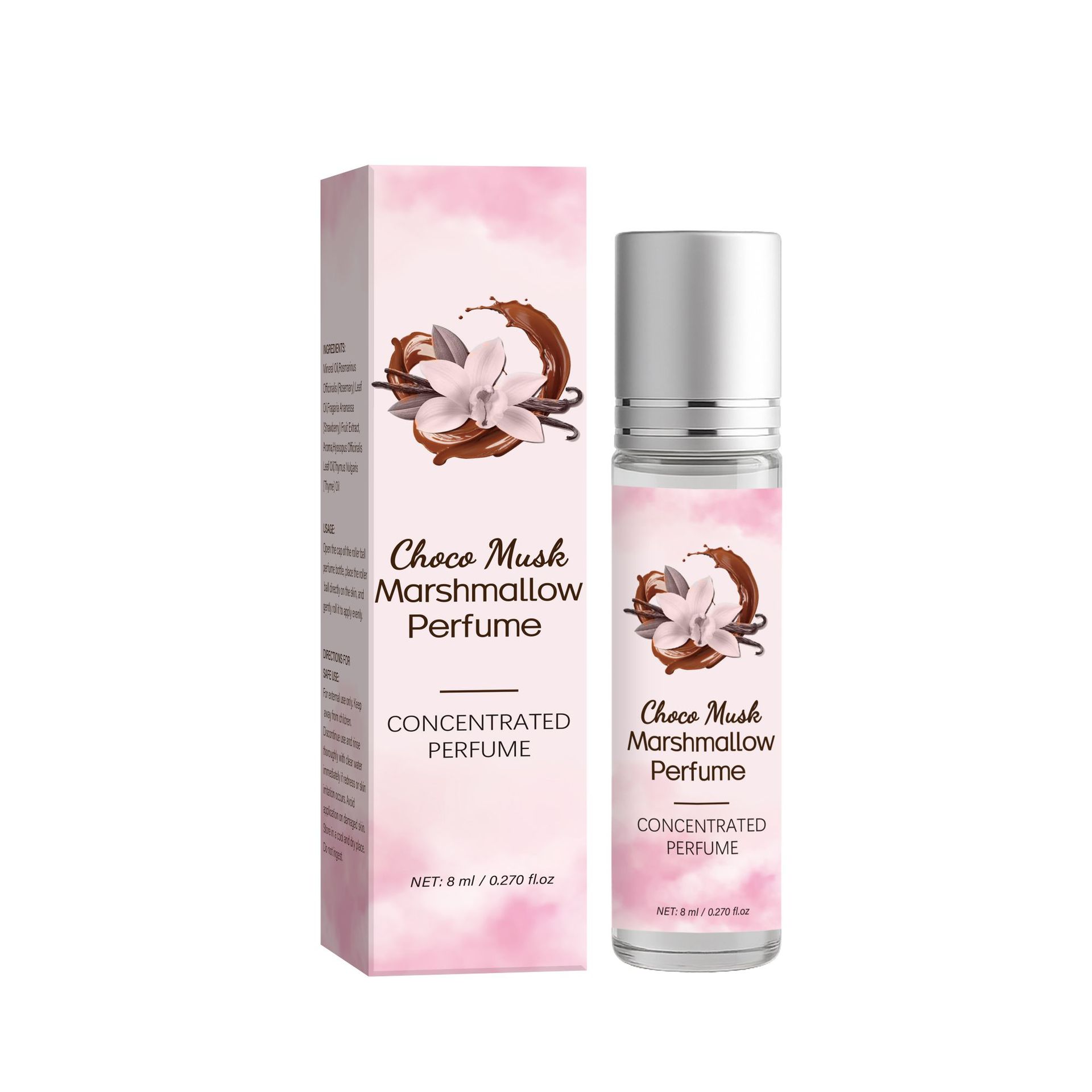 Chocolate Musk Marshmallow Perfume Long Lasting Sweet Gourmand Fragrance For Daily Wear And Romantic Occasions 8ml