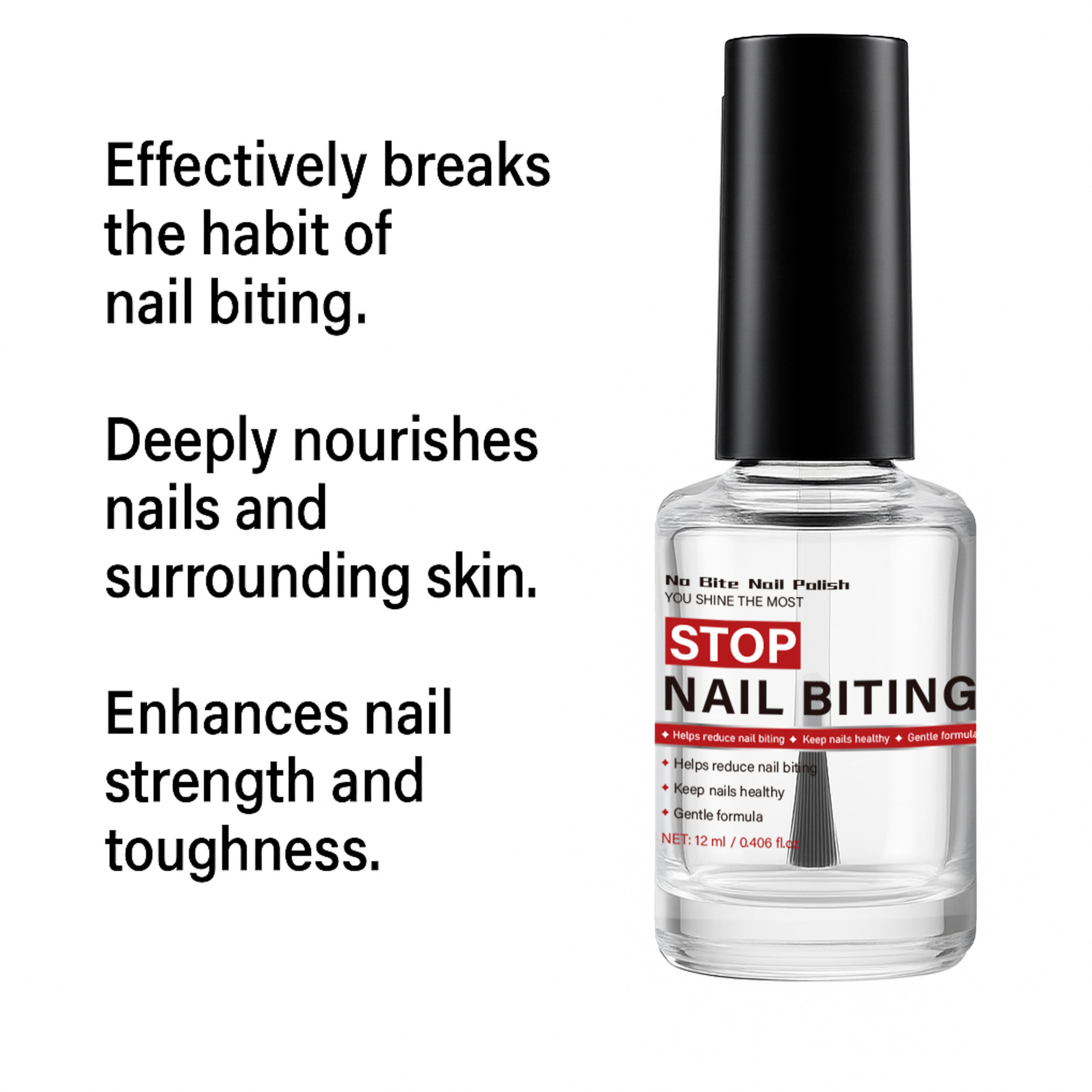 Nail Biting Deterrent Liquid Bitter Taste For Kids Adults Daily Habit Prevention And Cuticle Nourishing Care