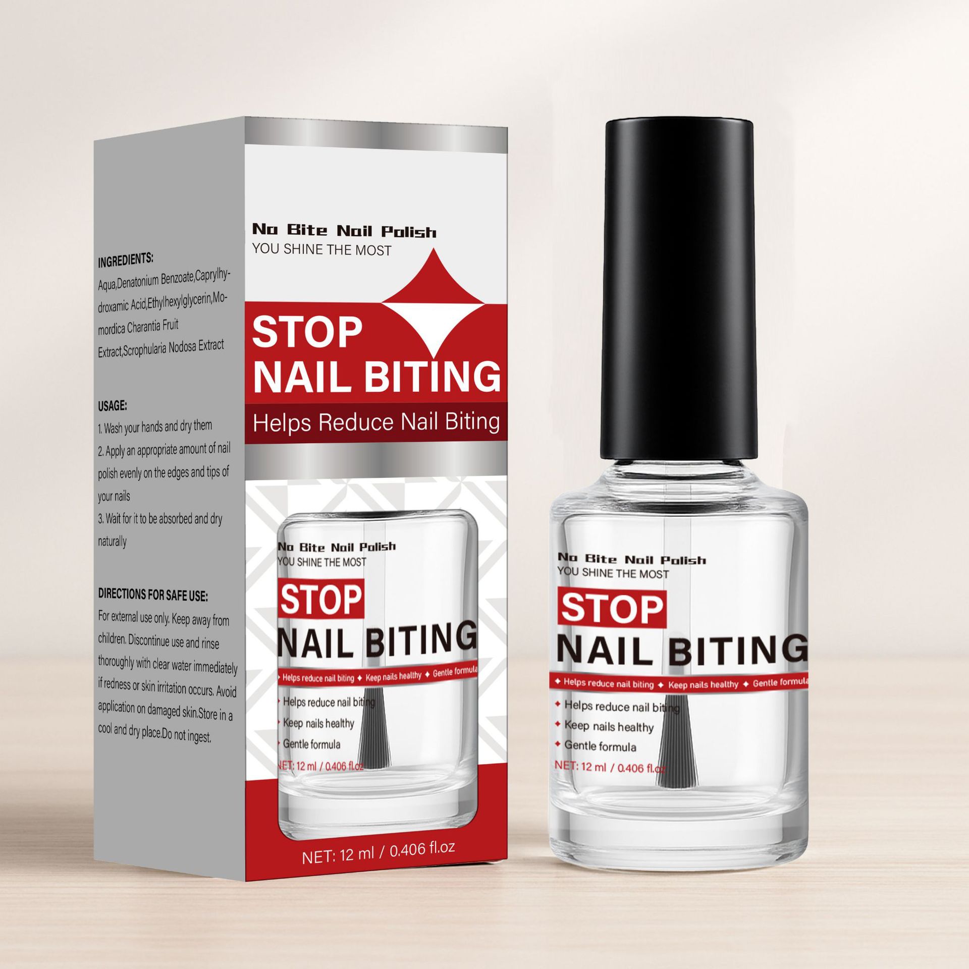 Nail Biting Deterrent Liquid Bitter Taste For Kids Adults Daily Habit Prevention And Cuticle Nourishing Care