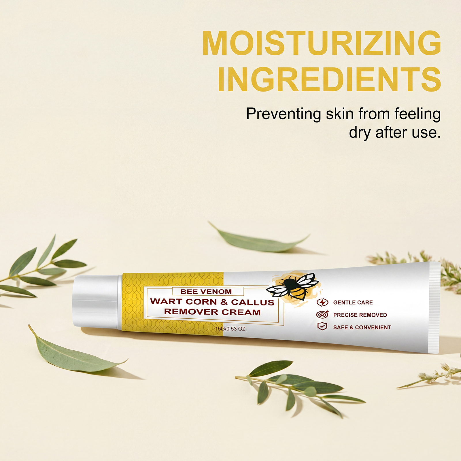 Bee Venom Skin Smoothing Cream Smooth Texture Mild Moisturizing Body Skin Silky Soft Comfort Care Lotion