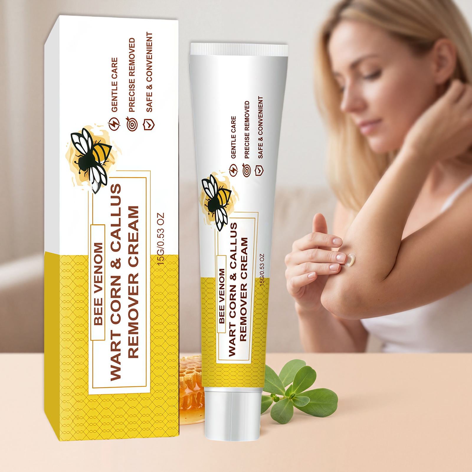 Bee Venom Skin Smoothing Cream Smooth Texture Mild Moisturizing Body Skin Silky Soft Comfort Care Lotion