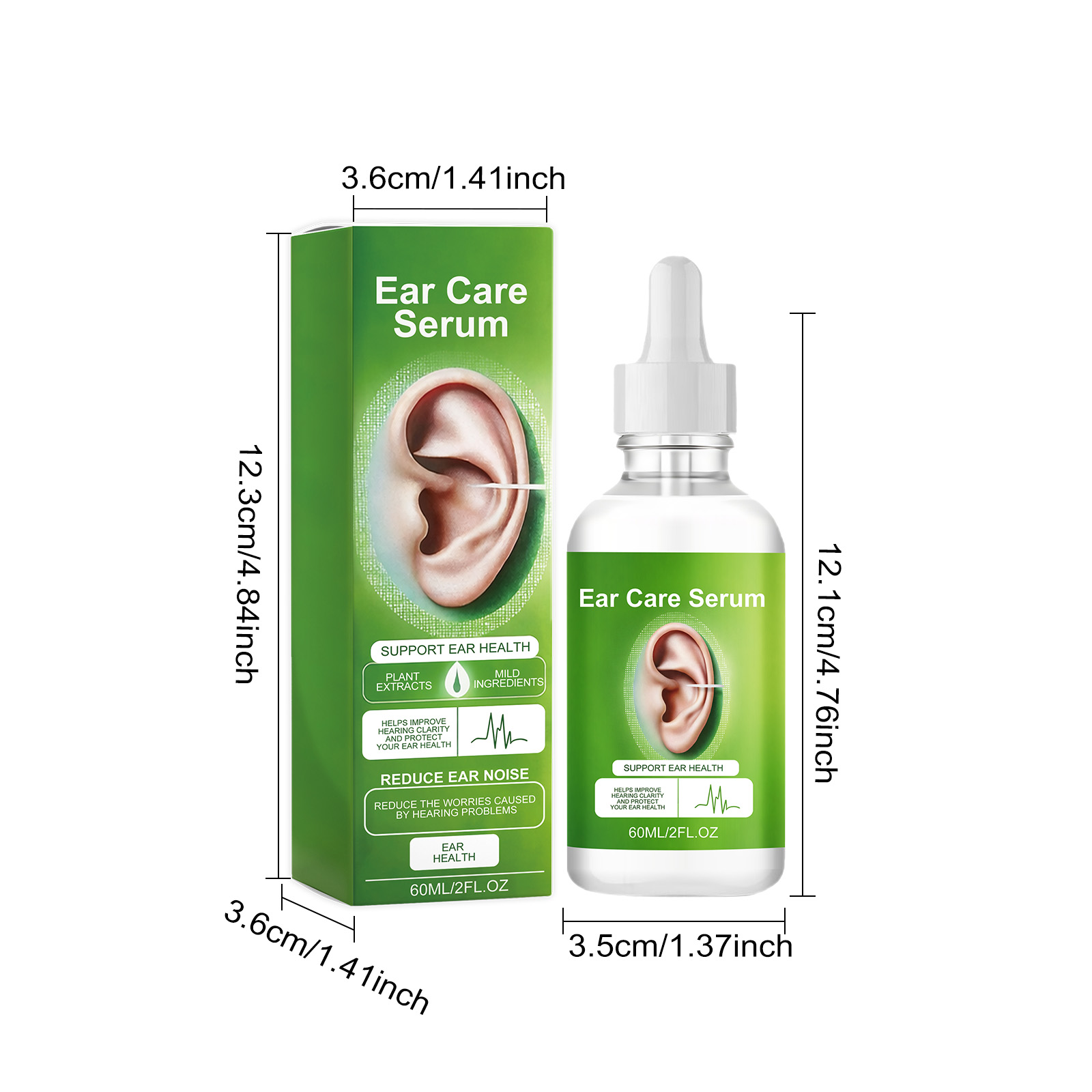 Ear Care Drops Mild Gentle Nourish Clear Hydrating Clean Quiet Comfort Daily Ear Maintenance Liquid Care Soothe