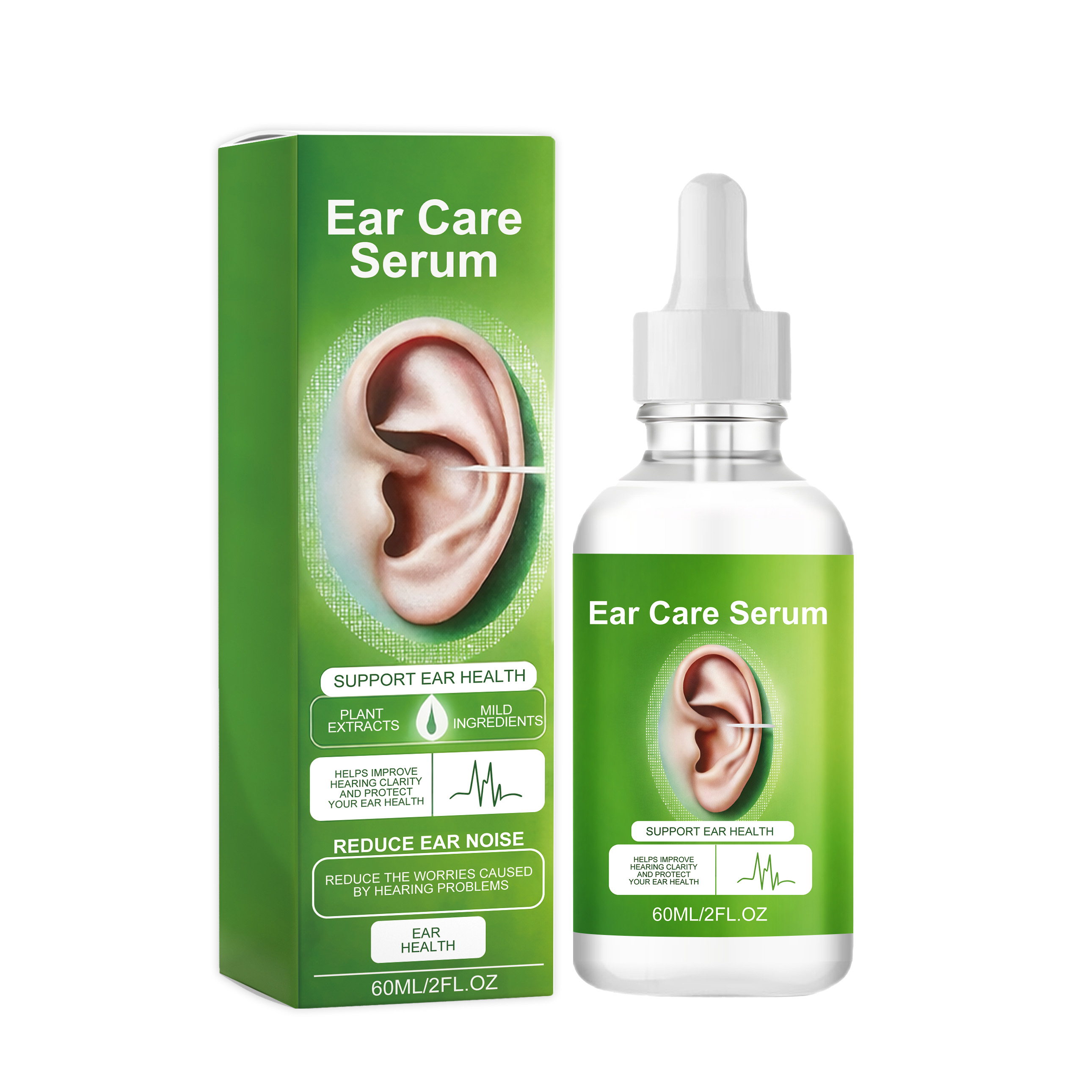 Ear Care Drops Mild Gentle Nourish Clear Hydrating Clean Quiet Comfort Daily Ear Maintenance Liquid Care Soothe