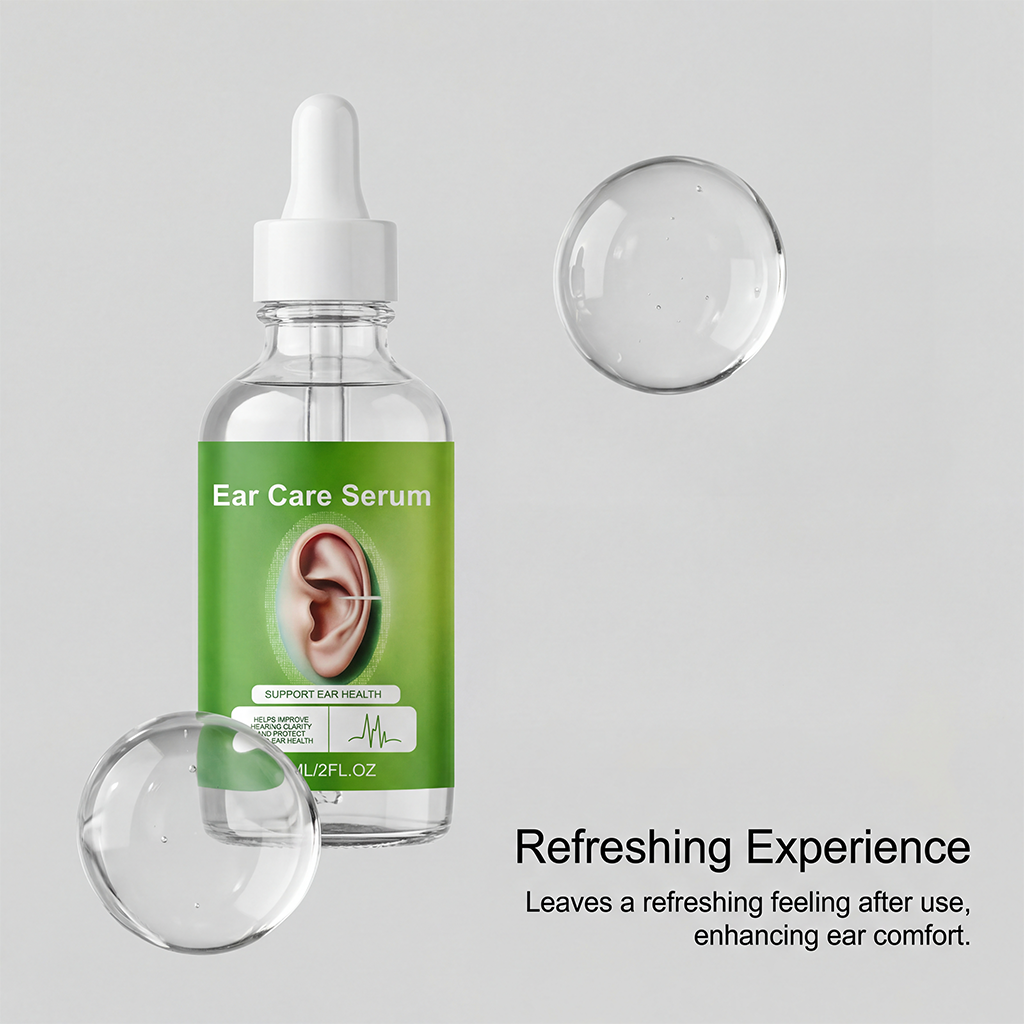 Ear Care Drops Mild Gentle Nourish Clear Hydrating Clean Quiet Comfort Daily Ear Maintenance Liquid Care Soothe