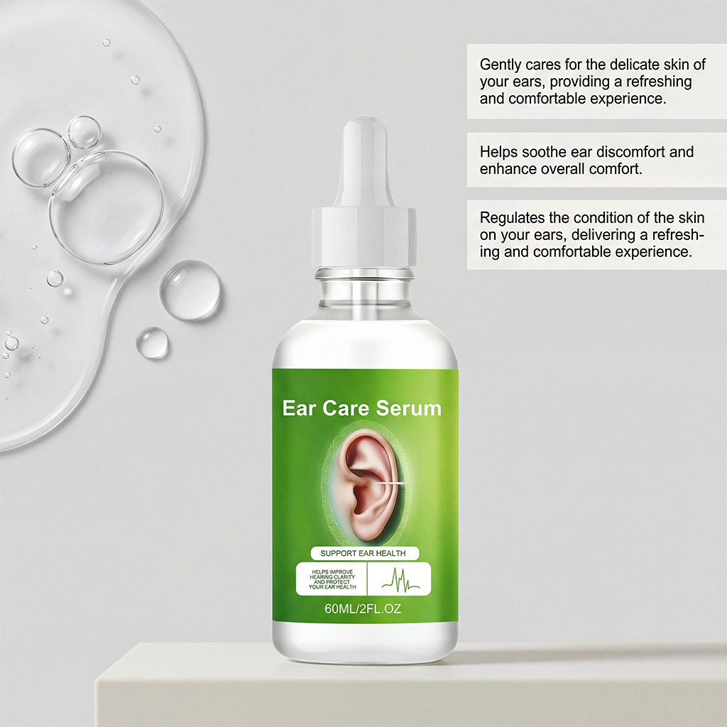 Ear Care Drops Mild Gentle Nourish Clear Hydrating Clean Quiet Comfort Daily Ear Maintenance Liquid Care Soothe