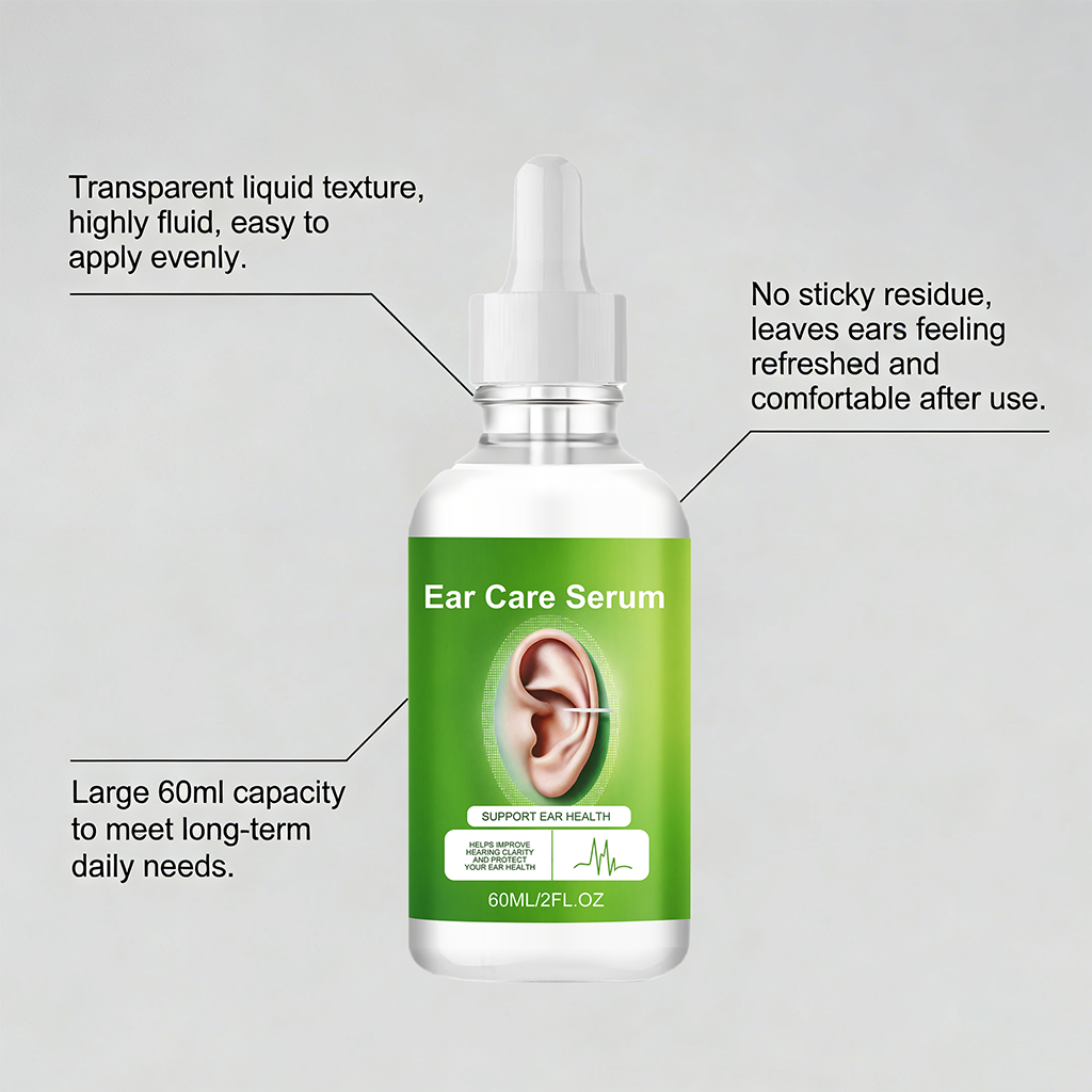 Ear Care Drops Mild Gentle Nourish Clear Hydrating Clean Quiet Comfort Daily Ear Maintenance Liquid Care Soothe