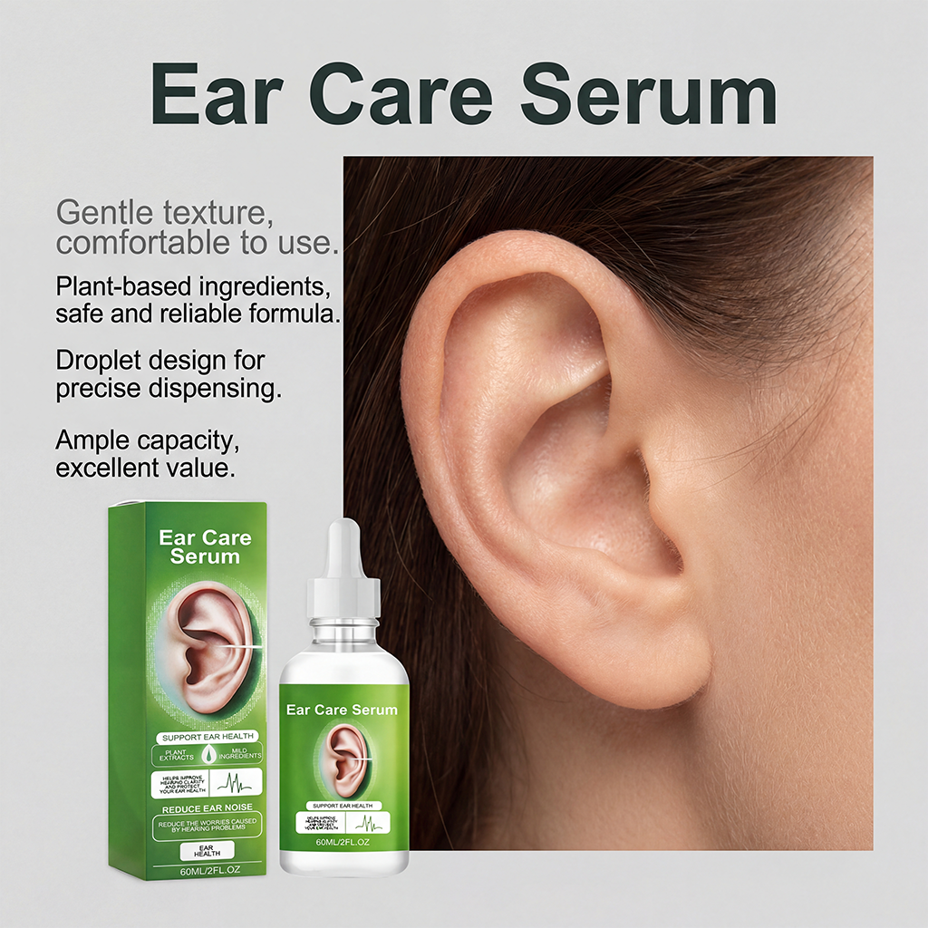 Ear Care Drops Mild Gentle Nourish Clear Hydrating Clean Quiet Comfort Daily Ear Maintenance Liquid Care Soothe