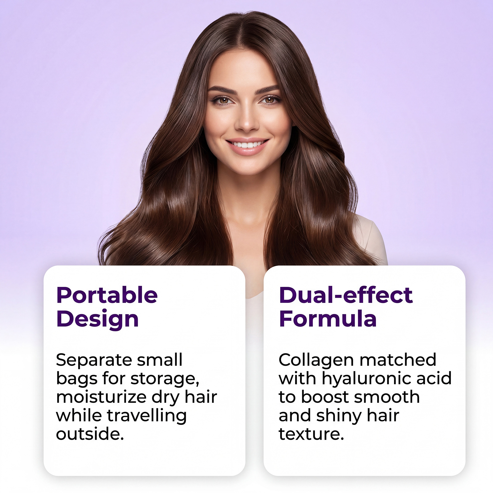 Collagen Hair Mask Mild Soft Smooth Repair Frizzy Hair Strands Daily Beautiful Hair Care Treatment