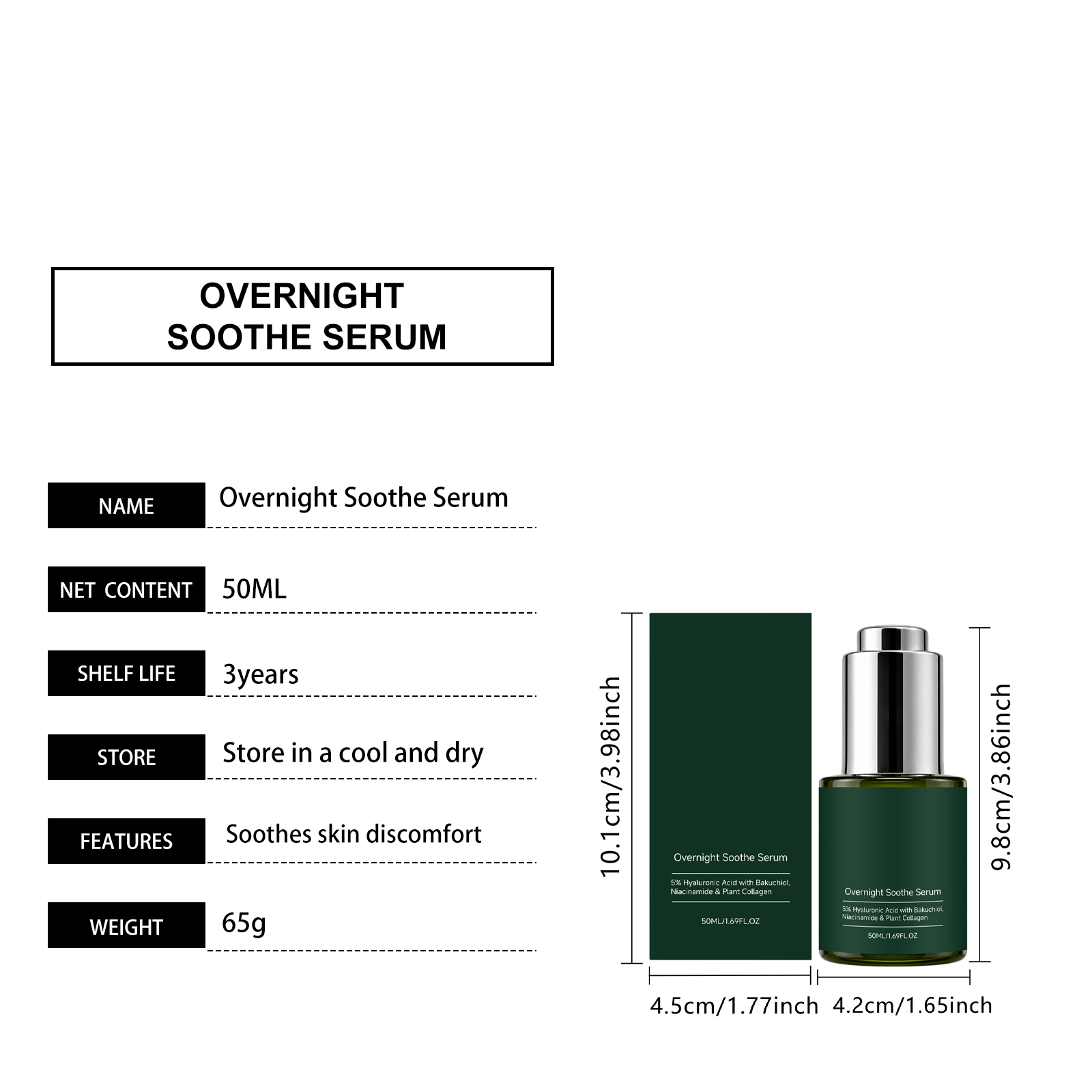 Night Facial Essence Daily Mild Formula Nourish Face Skin Hydrated Soft Cozy Night Serum Care Delicate Complexion