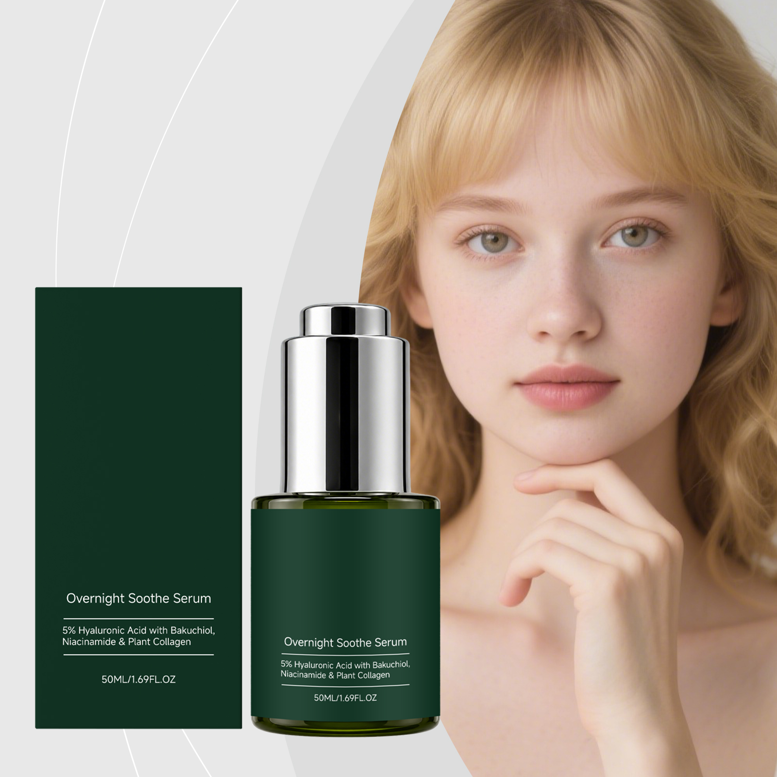Night Facial Essence Daily Mild Formula Nourish Face Skin Hydrated Soft Cozy Night Serum Care Delicate Complexion