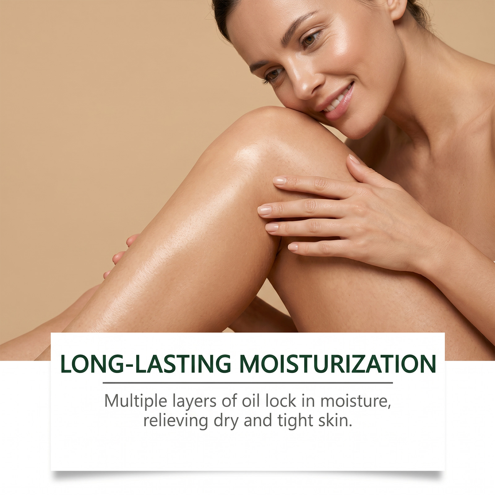 Skin Moisturizing Care Oil Soft Delicate Hydrated Light Fresh Comfort Body Smear Treatment