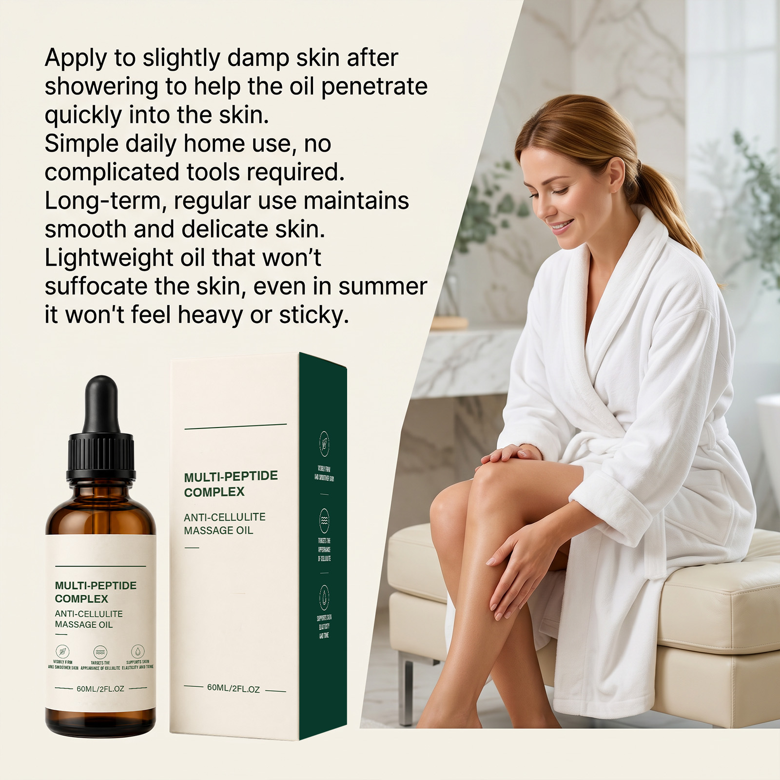 Skin Moisturizing Care Oil Soft Delicate Hydrated Light Fresh Comfort Body Smear Treatment