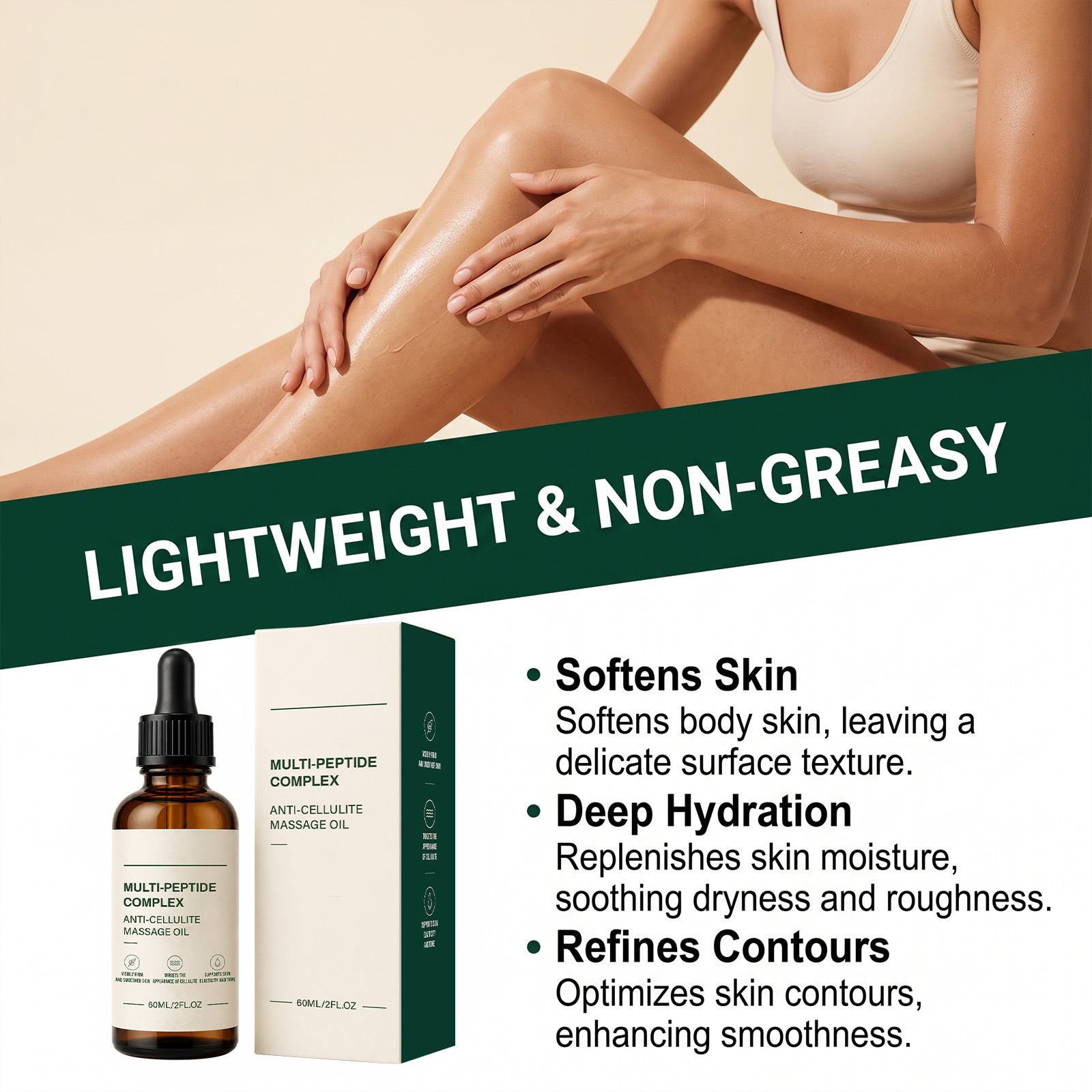 Skin Moisturizing Care Oil Soft Delicate Hydrated Light Fresh Comfort Body Smear Treatment
