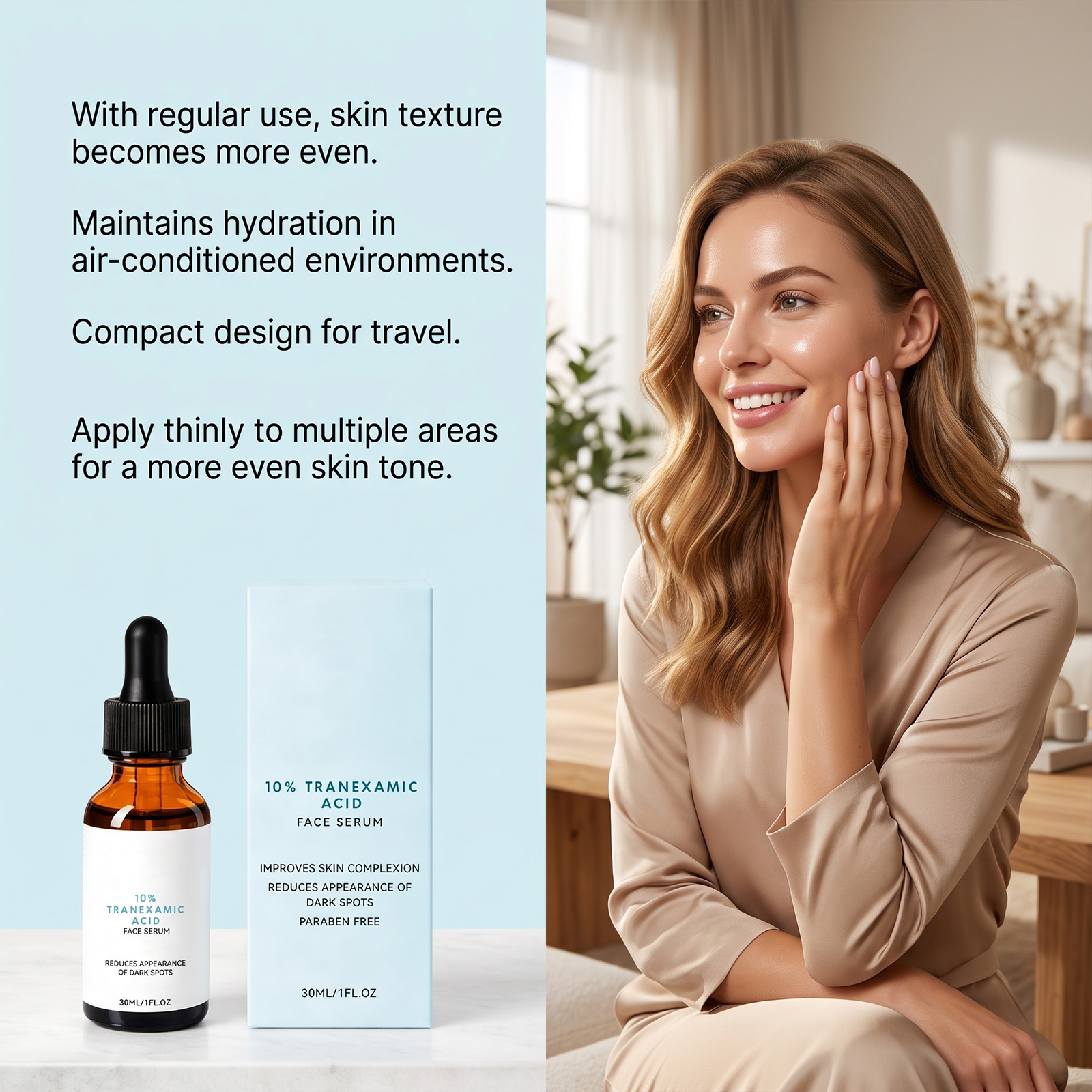 Facial Essence Mild Ingredients Daily Moisturizing Nourishing Refreshing Non Greasy Bright Delicate Skin Care Facial Complexion
