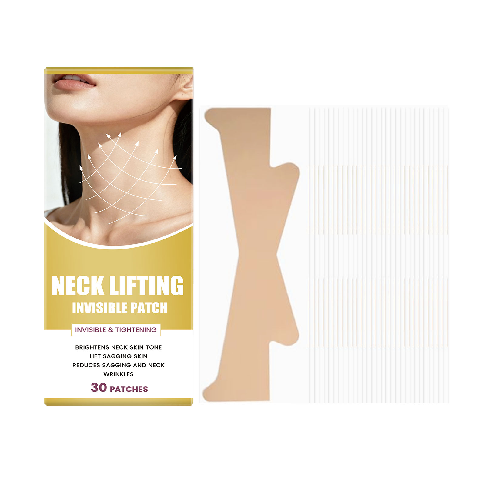 Invisible Care Neck Patch Daily Mild Moisturizing Comfortable Protect Skin Fresh Smooth Portable Contour Neck Area