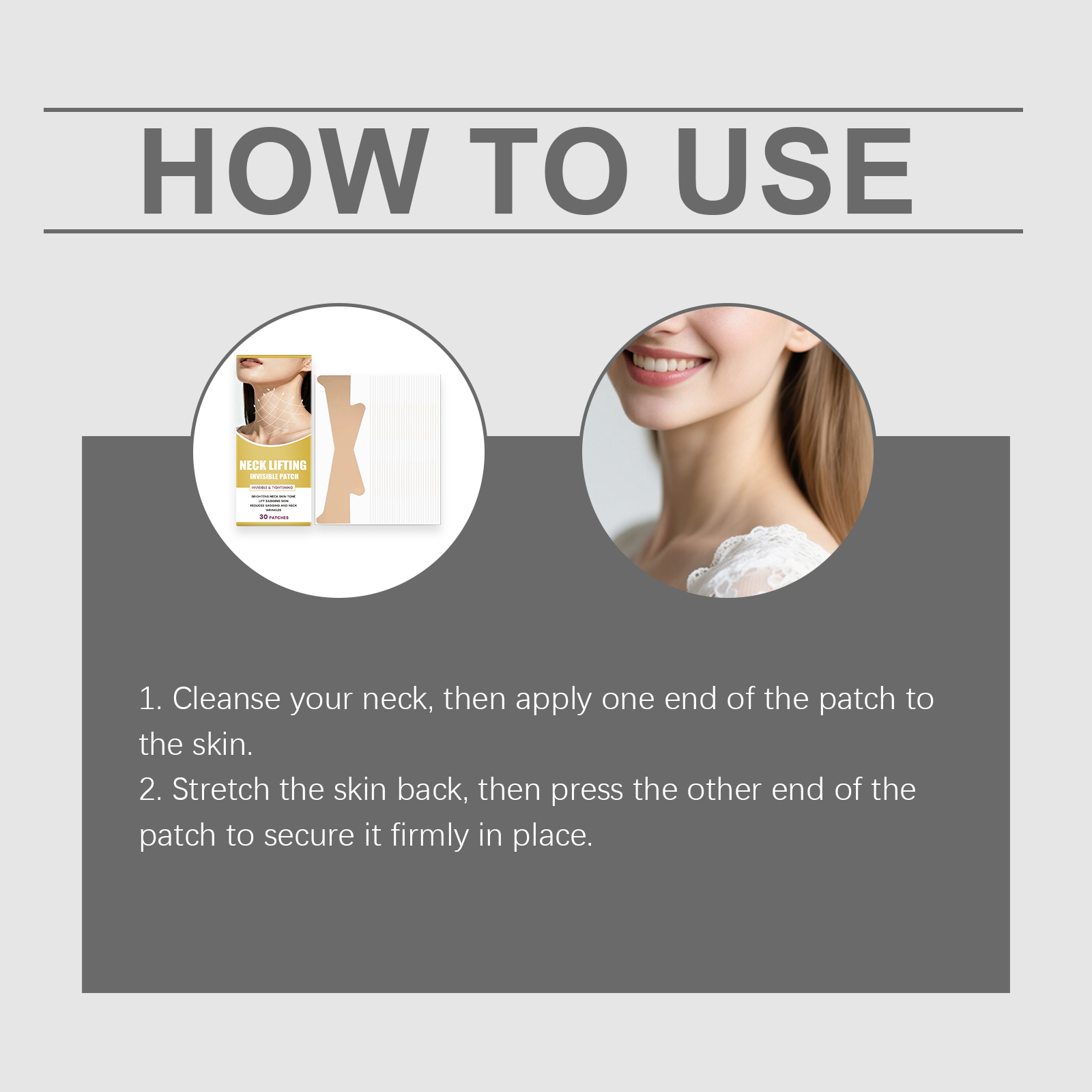 Invisible Care Neck Patch Daily Mild Moisturizing Comfortable Protect Skin Fresh Smooth Portable Contour Neck Area