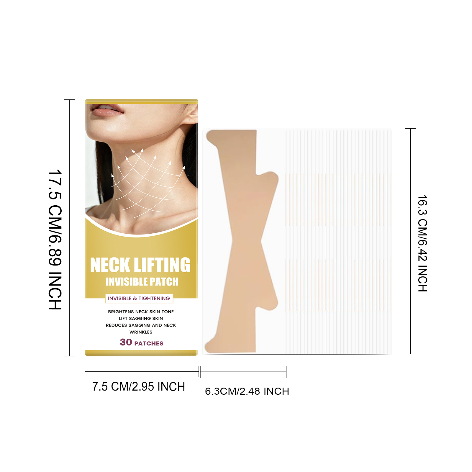 Invisible Care Neck Patch Daily Mild Moisturizing Comfortable Protect Skin Fresh Smooth Portable Contour Neck Area