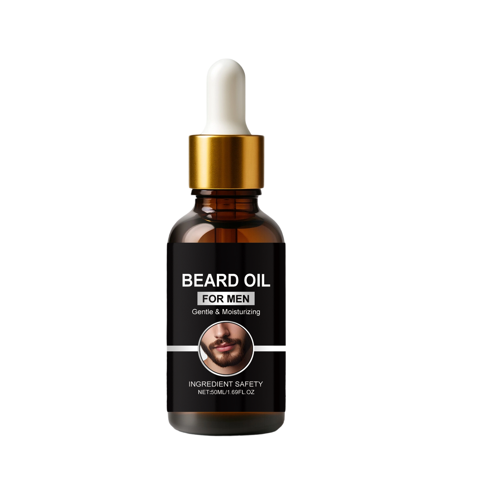 Men Beard Care Oil Light Fresh Non Sticky Mild Soft Comfort Daily Beard Maintenance