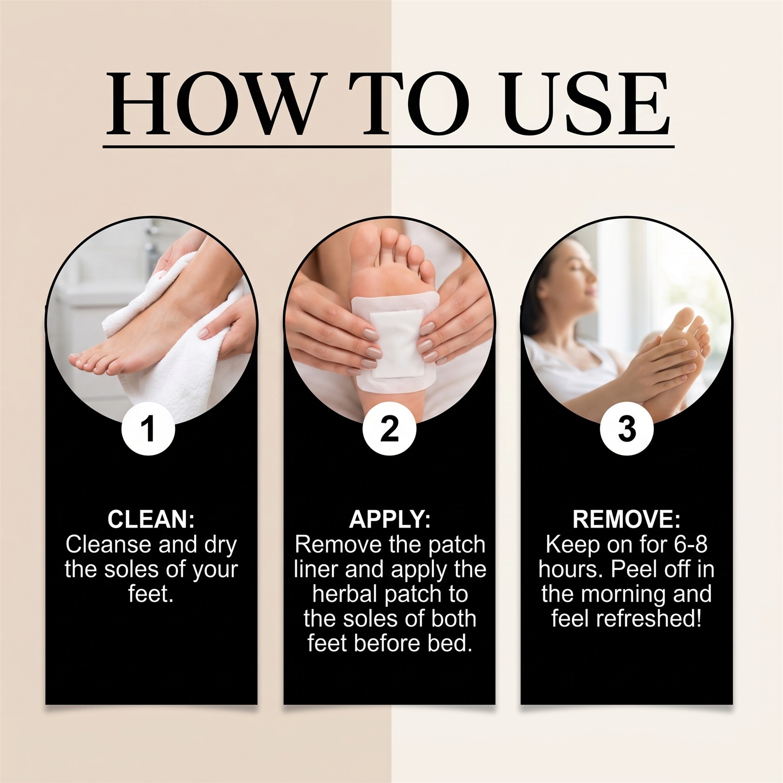 Herbal Foot Care Patch Mild Care Moisturizing Breathable Comfortable Fitting Massage Sole Daily Maintenance