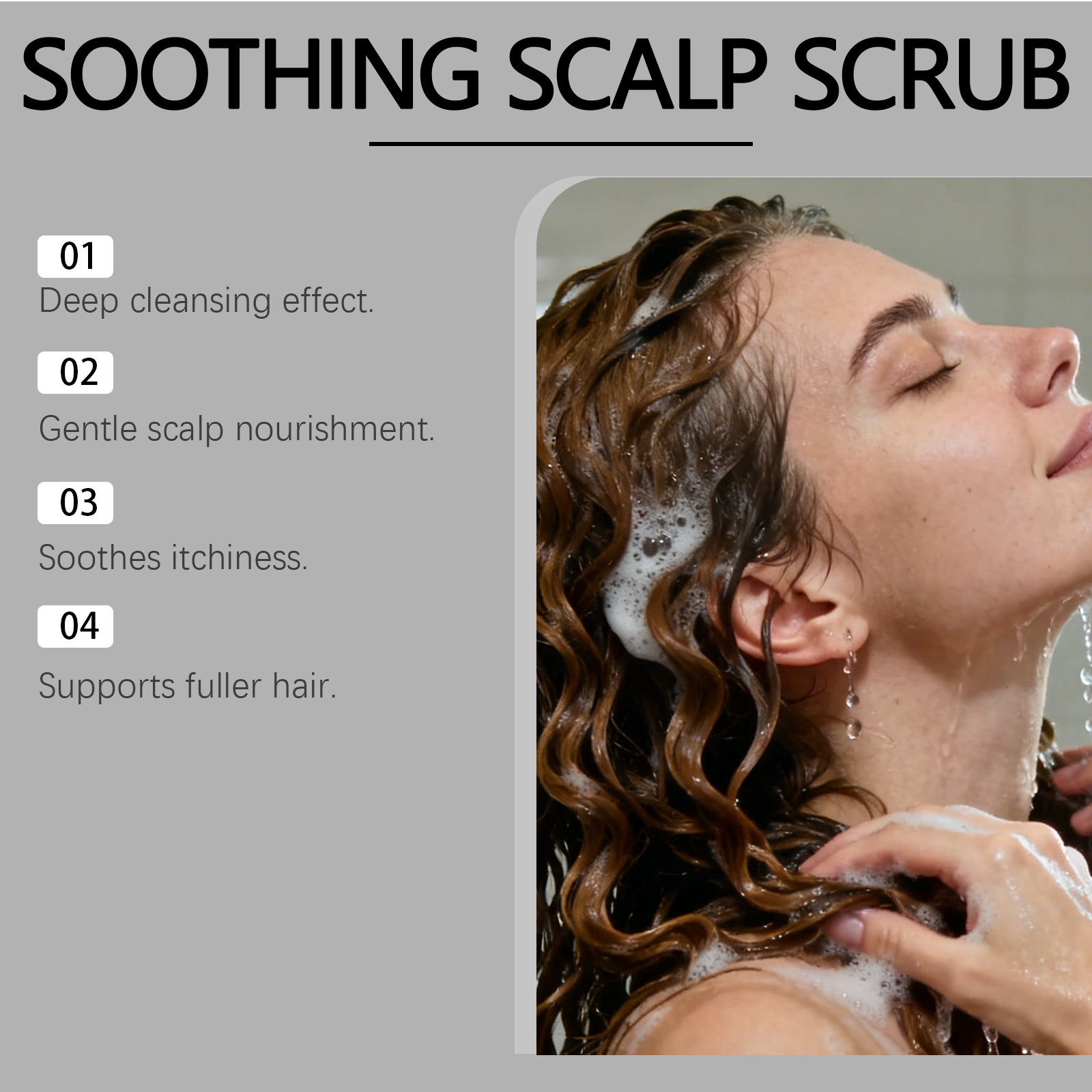 Scalp Exfoliating Scrub Deep Clean Scalp Protect Hair Root Moisturize Nourish Soften Hair Light Care