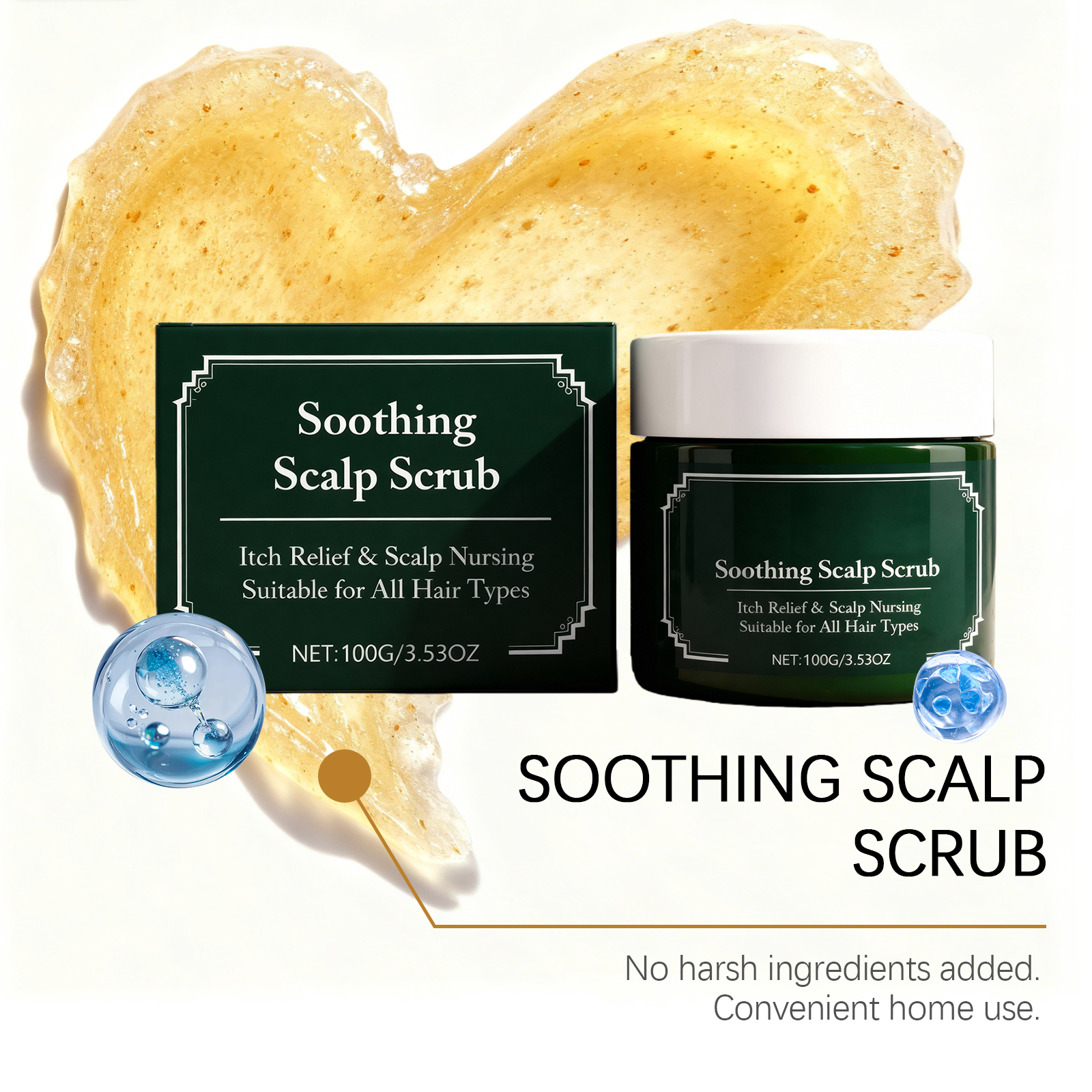 Scalp Exfoliating Scrub Deep Clean Scalp Protect Hair Root Moisturize Nourish Soften Hair Light Care