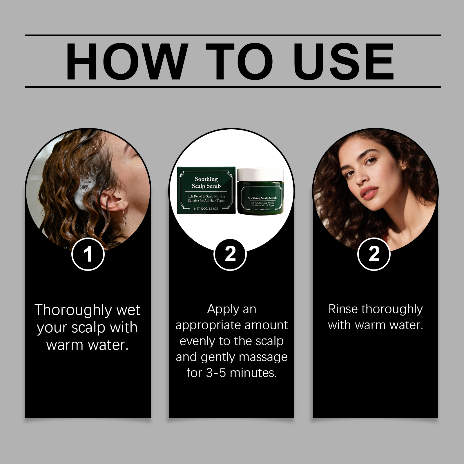 Scalp Exfoliating Scrub Deep Clean Scalp Protect Hair Root Moisturize Nourish Soften Hair Light Care
