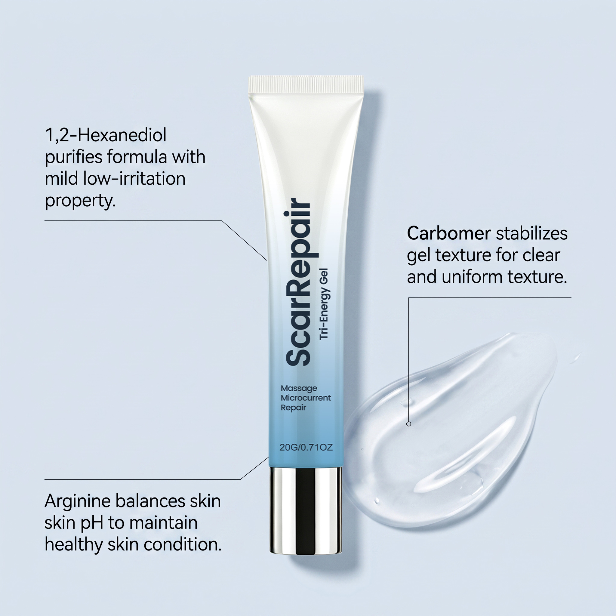 Skin Care Gel Centella Asiatica Nourish Body Local Skin Smooth Care Daily Moisturizing