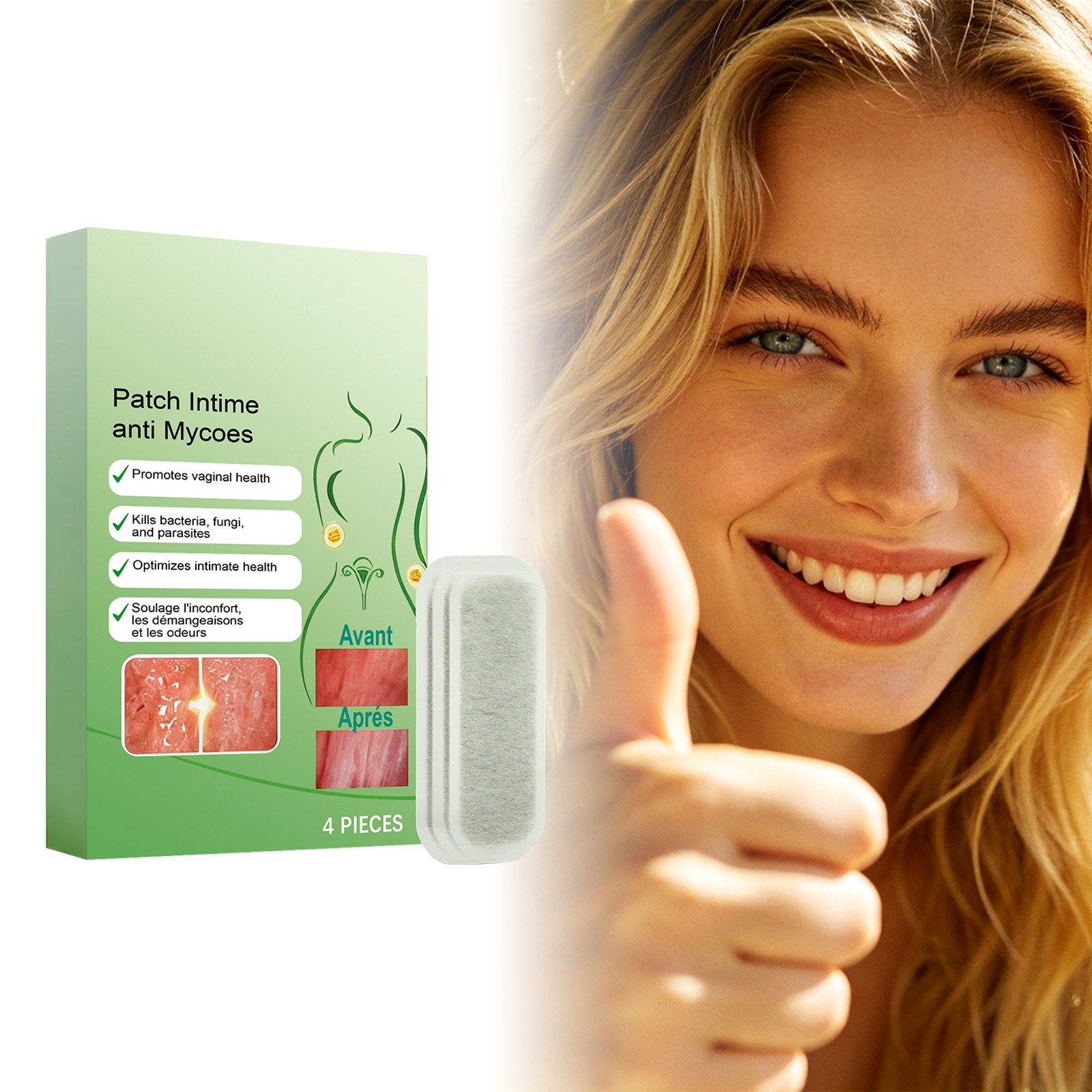 Female Care Pad Mild Gentle Body Care Thin Comfort Skin Friendly Portable Daily Light Care Pad