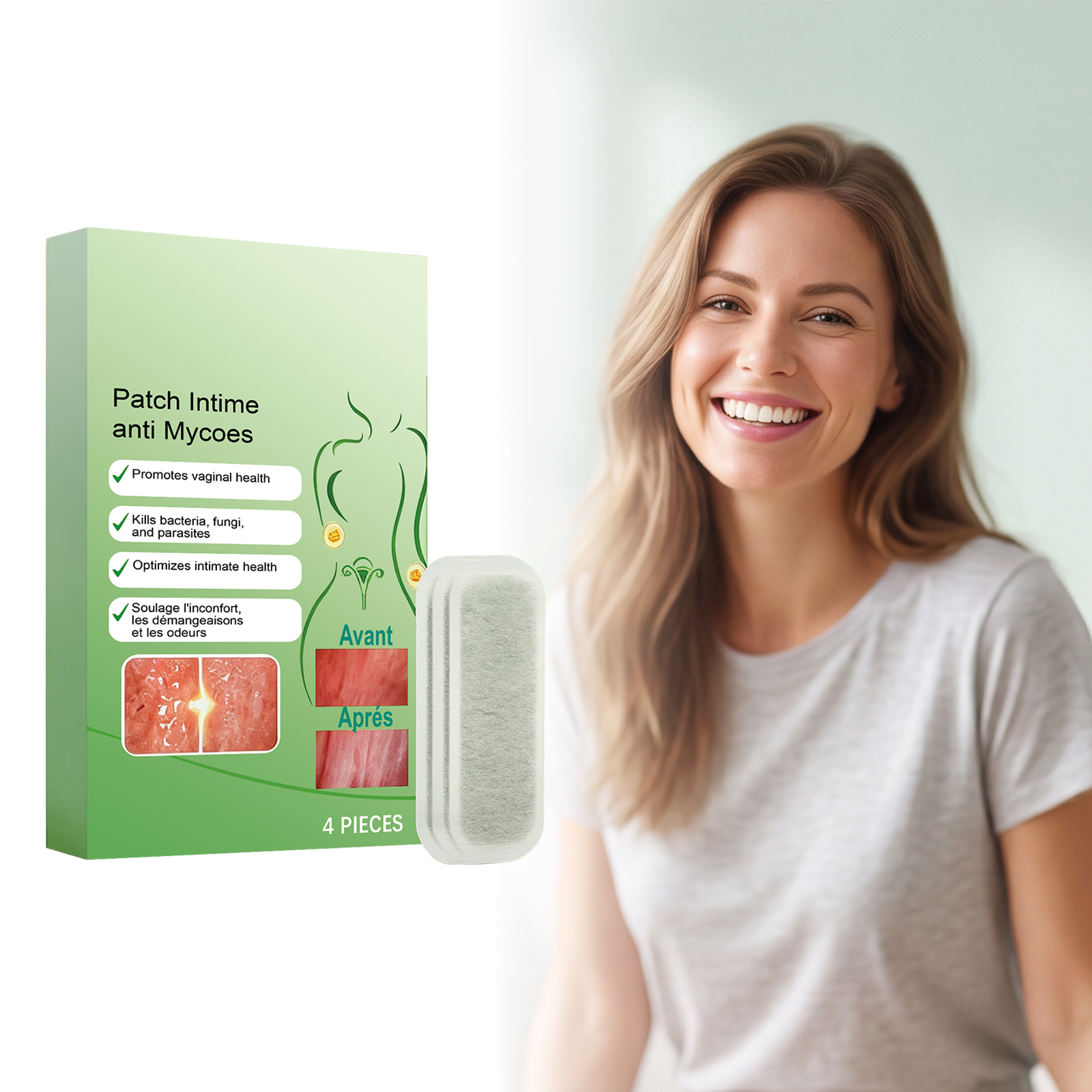 Female Care Pad Mild Gentle Body Care Thin Comfort Skin Friendly Portable Daily Light Care Pad