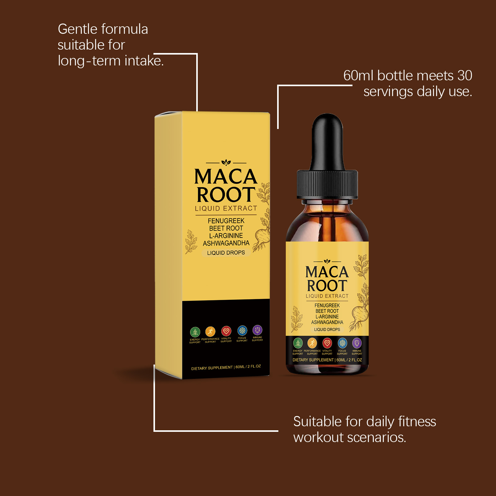 Female Vitality Homeostasis Care Drops Herbal Plant Ingredients Daily Protect Female Body Boost Vitality