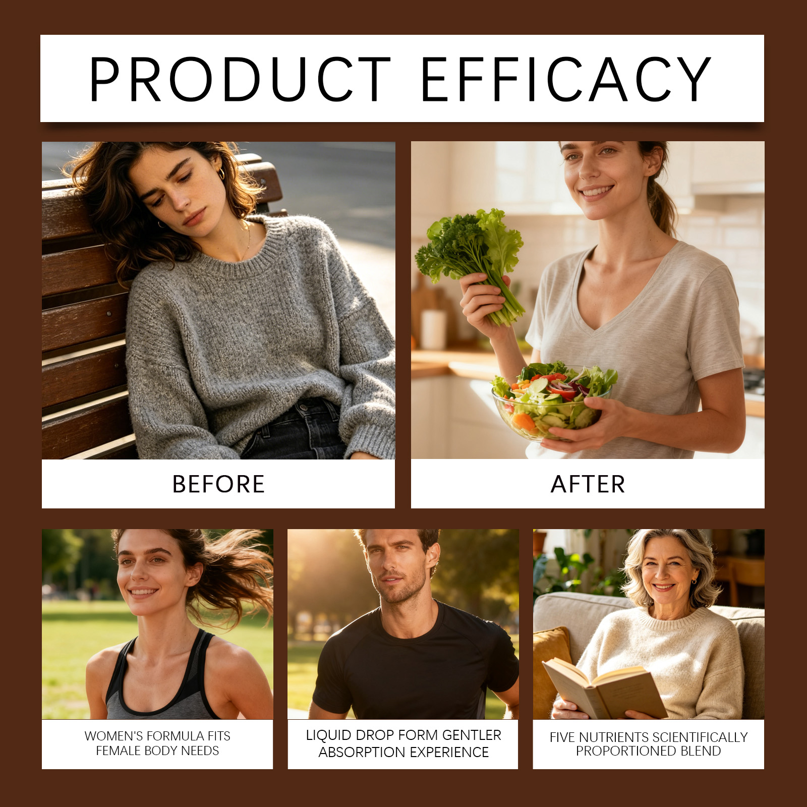Female Vitality Homeostasis Care Drops Herbal Plant Ingredients Daily Protect Female Body Boost Vitality