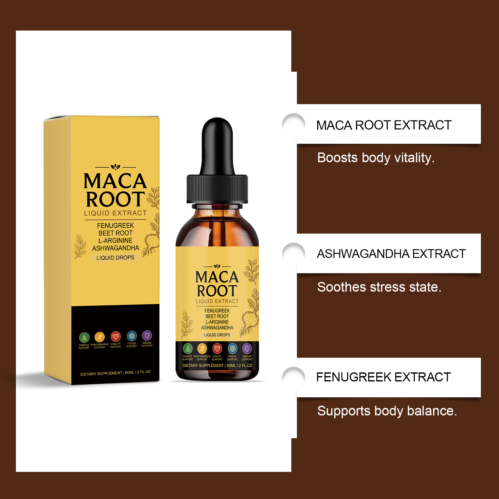 Female Vitality Homeostasis Care Drops Herbal Plant Ingredients Daily Protect Female Body Boost Vitality
