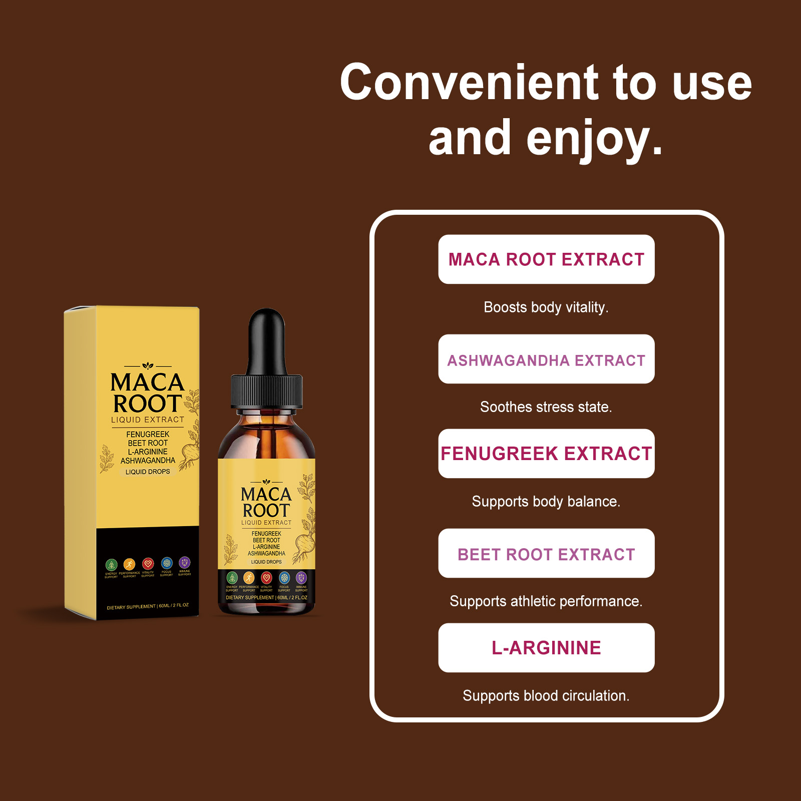 Female Vitality Homeostasis Care Drops Herbal Plant Ingredients Daily Protect Female Body Boost Vitality