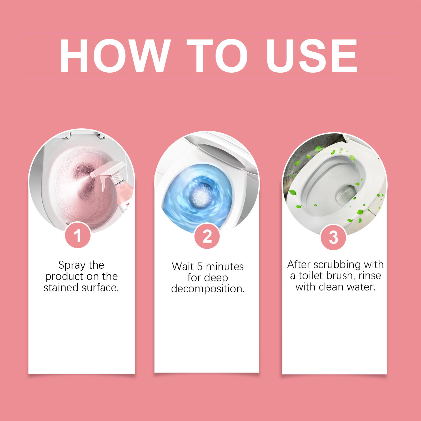 Floral Fragrance Toilet Cleaner Aromatic Odor Removal Dirt Cleaning For Bathroom Toilet
