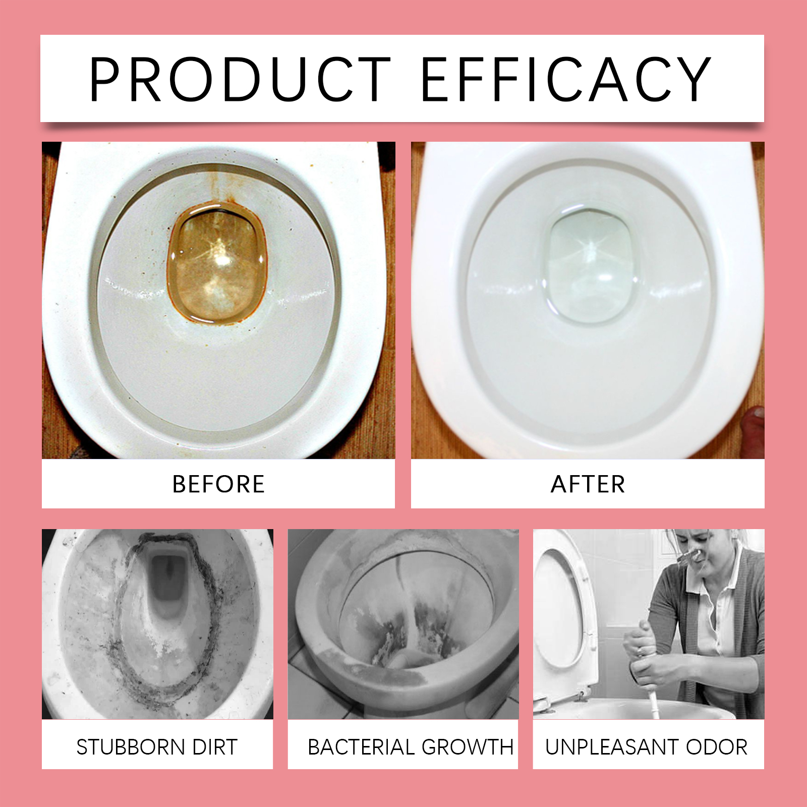 Floral Fragrance Toilet Cleaner Aromatic Odor Removal Dirt Cleaning For Bathroom Toilet