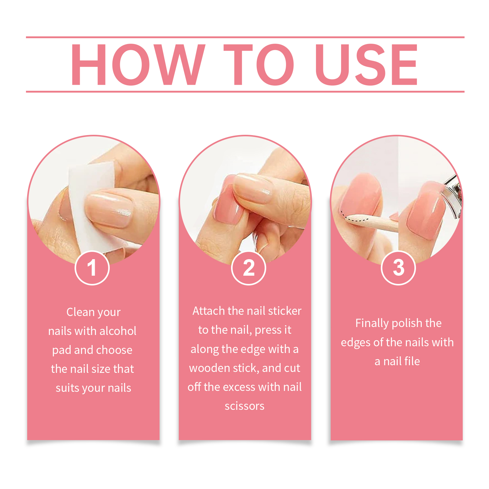(Pink) Soft Gel Nail Stickers Set Sparkling Green Semi Cured Nail Wraps Fresh Sparkling Simple Style Soft Nail Patches