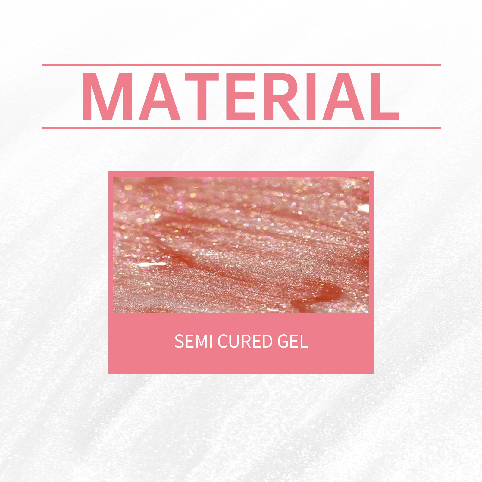 (Pink) Soft Gel Nail Stickers Set Sparkling Green Semi Cured Nail Wraps Fresh Sparkling Simple Style Soft Nail Patches