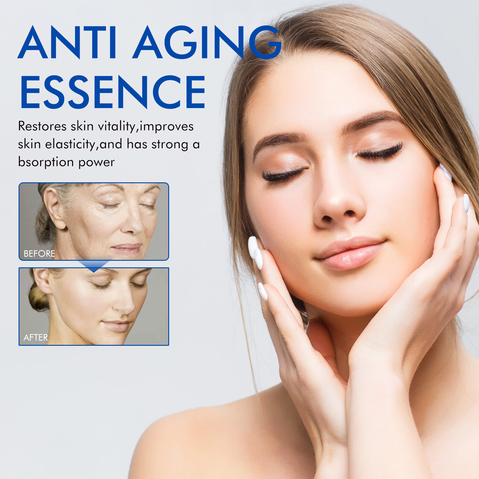 Face Serum Hydrating Nourishing Skin Softening Glow Boosting Elasticity Enhancing Daily Facial Care Essence