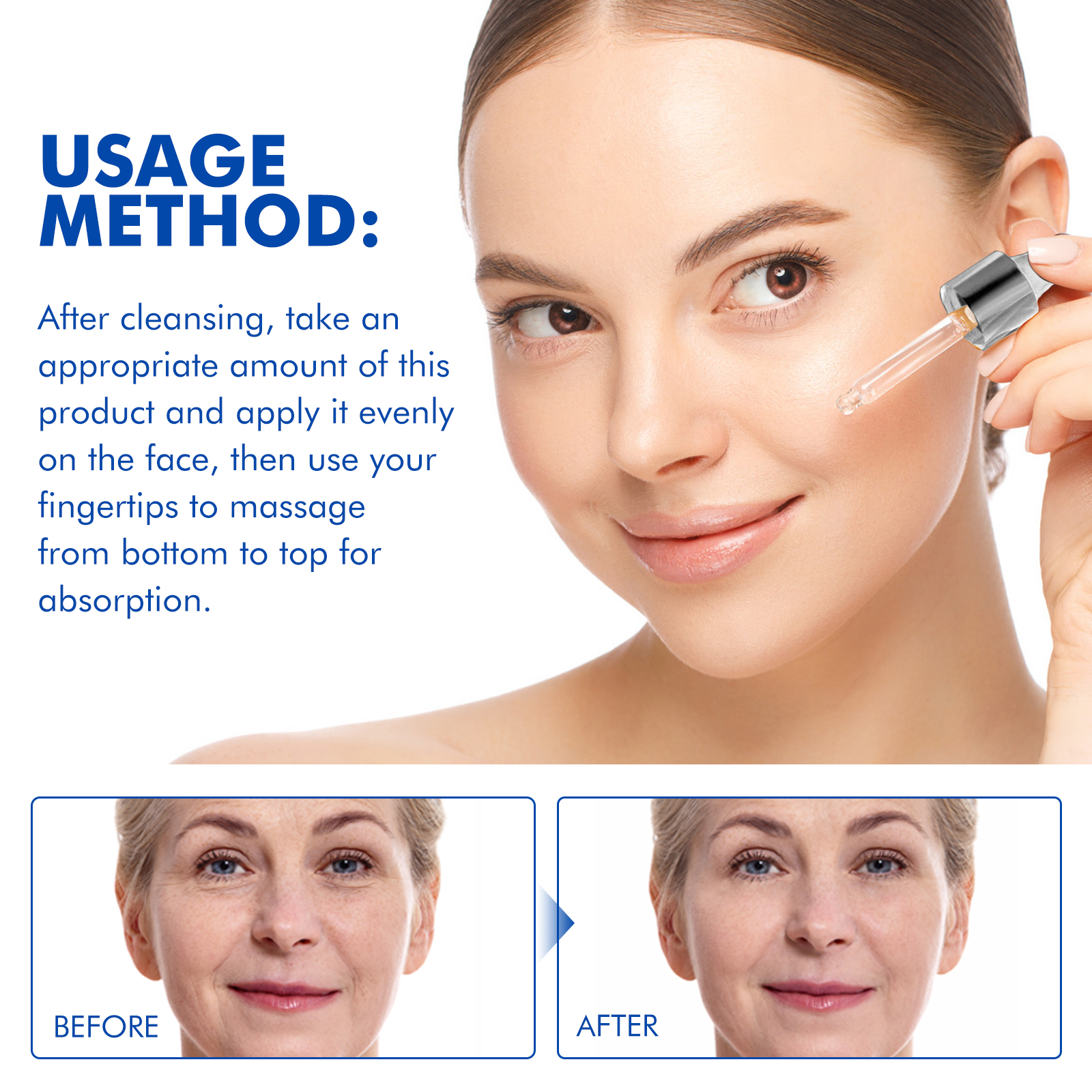 Face Serum Hydrating Nourishing Skin Softening Glow Boosting Elasticity Enhancing Daily Facial Care Essence