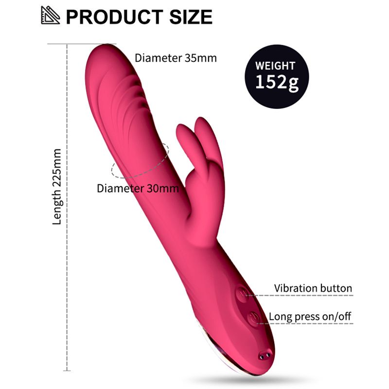 Adult Sex Toys for Women Vibrating Wand Dual Vibration Dildo G Spot Female Massager Clitoral Stimulators