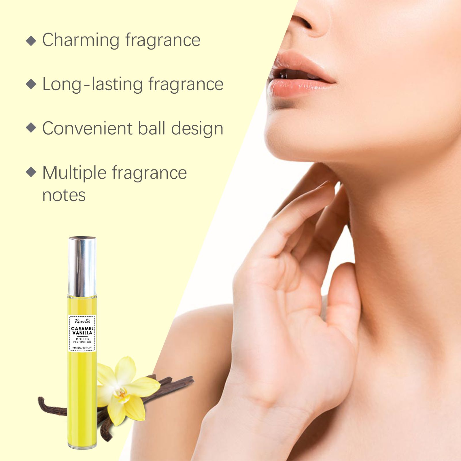 Vanilla Roll On Perfume Long Lasting Portable For Daily Wear And Dates