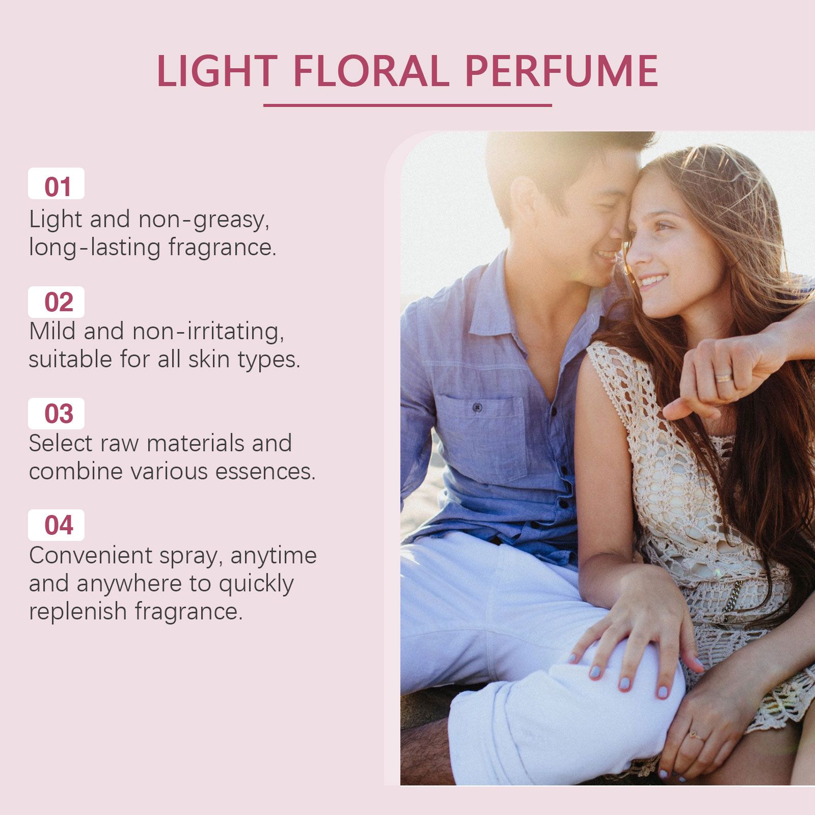 Light Floral Perfume Fresh Elegant Long Lasting For Daily Wear And Gifting