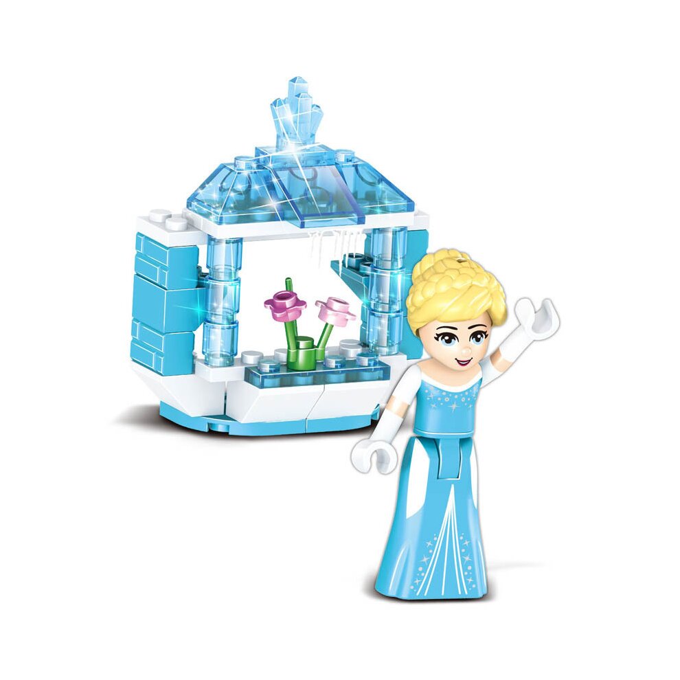 8 in1 Mermaid Ice Girl Castle Minifigures Compatible Toys Fit Lego